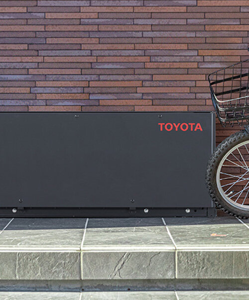 toyota unveils a storage battery system for residential use