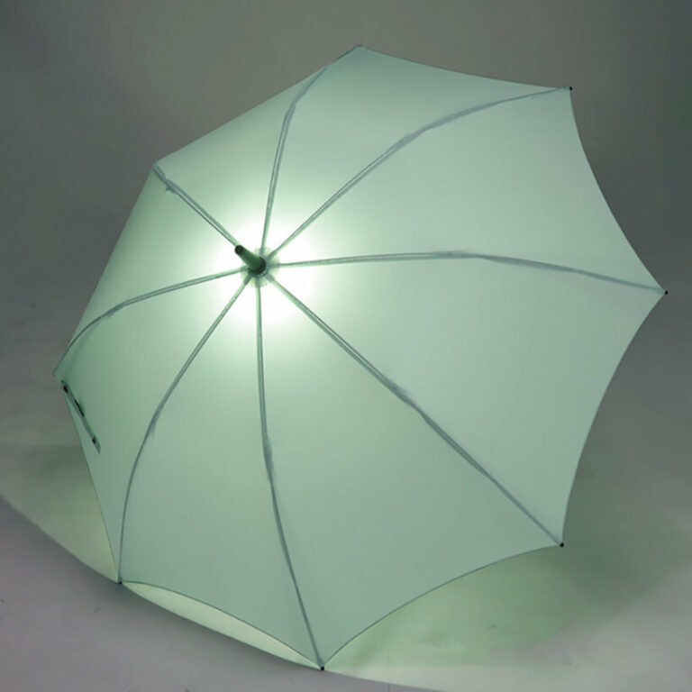 umbrella lantern with builtin LED lights keeps you safe on your rainy