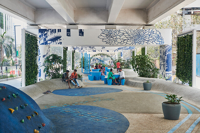 MVRDV transforms concrete infrastructure of mumbai into playful community space