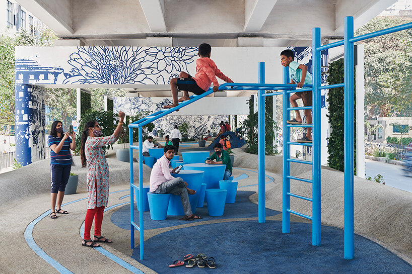 MVRDV transforms concrete infrastructure of mumbai into playful community space