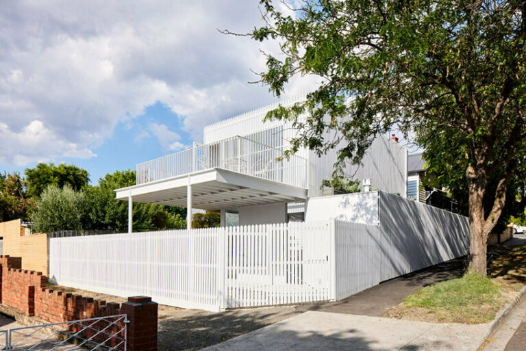 austin maynard's picket house exaggerates suburban 'good life'