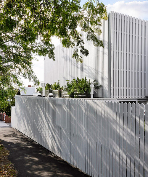 austin maynard architects' white picket house harnesses the suburban 'good old days'