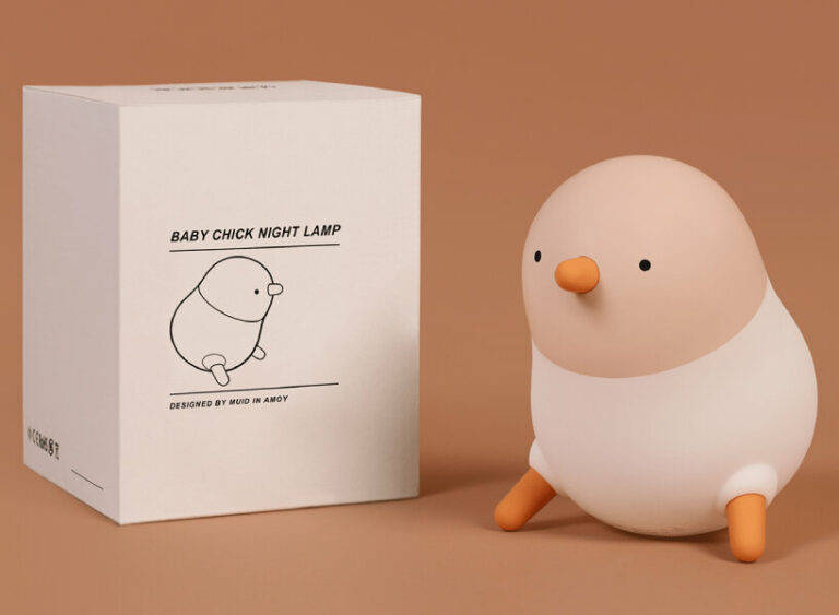 rechargeable baby chick night lamp illuminates your bedroom for a cozy