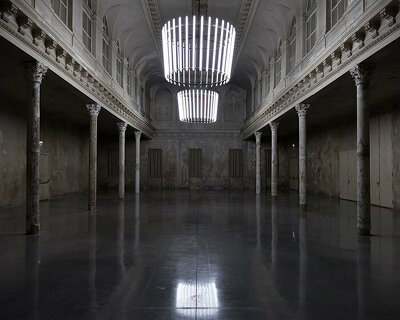 bernhard kammel’s contemporary chandeliers illuminate historical spaces