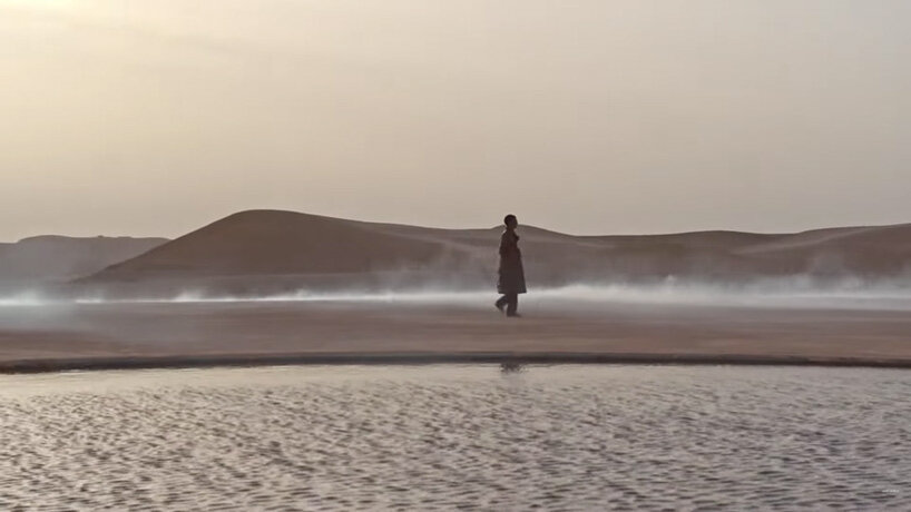moroccan desert provides an ethereal backdrop for es devlin-designed show for saint laurent