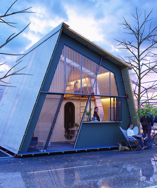 felipe campolina's 32.4 sqm portable housing unit can make parking areas habitable