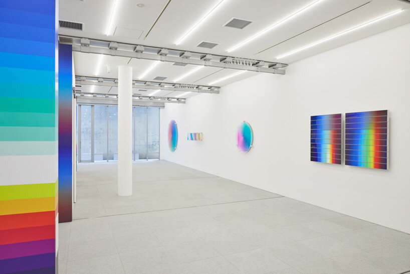 Felipe Pantone's manipulable work reflects the digital revolution in a typical gallery in Tokyo.