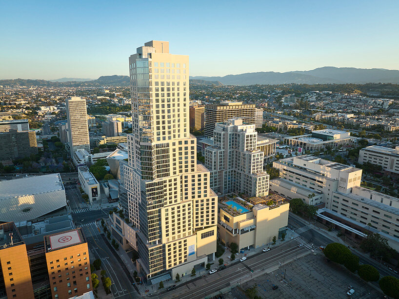 frank gehry's the grand in LA opens with apartments overlooking the walt disney concert hall