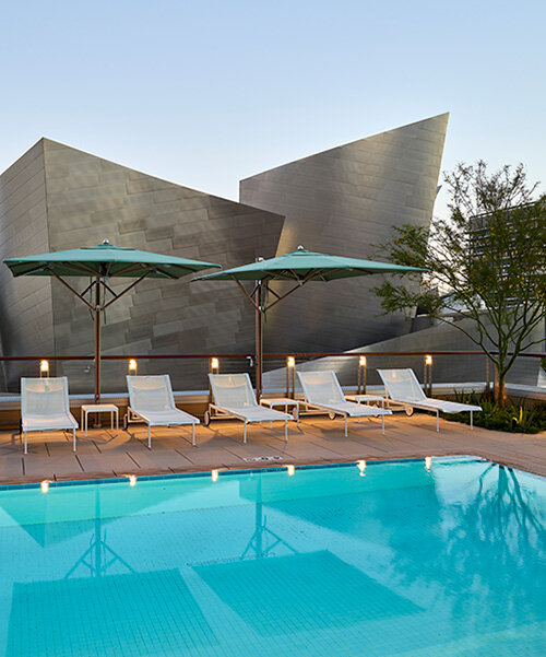 frank gehry's the grand in LA opens with apartments overlooking the walt disney concert hall