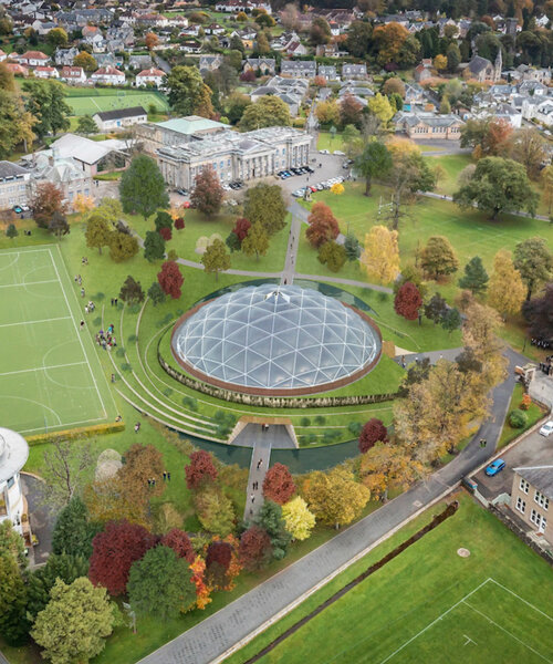 scotland’s first 'living building' will feature a lightweight geodesic dome