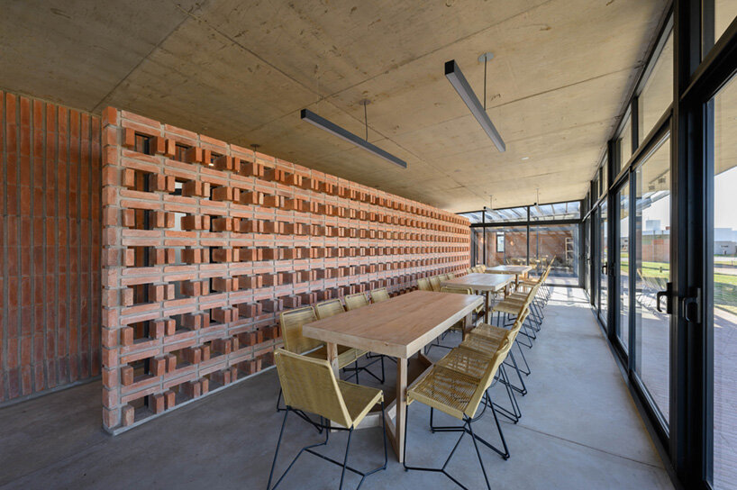 grupo edisur creates ornamental architecture for community gathering in argentina