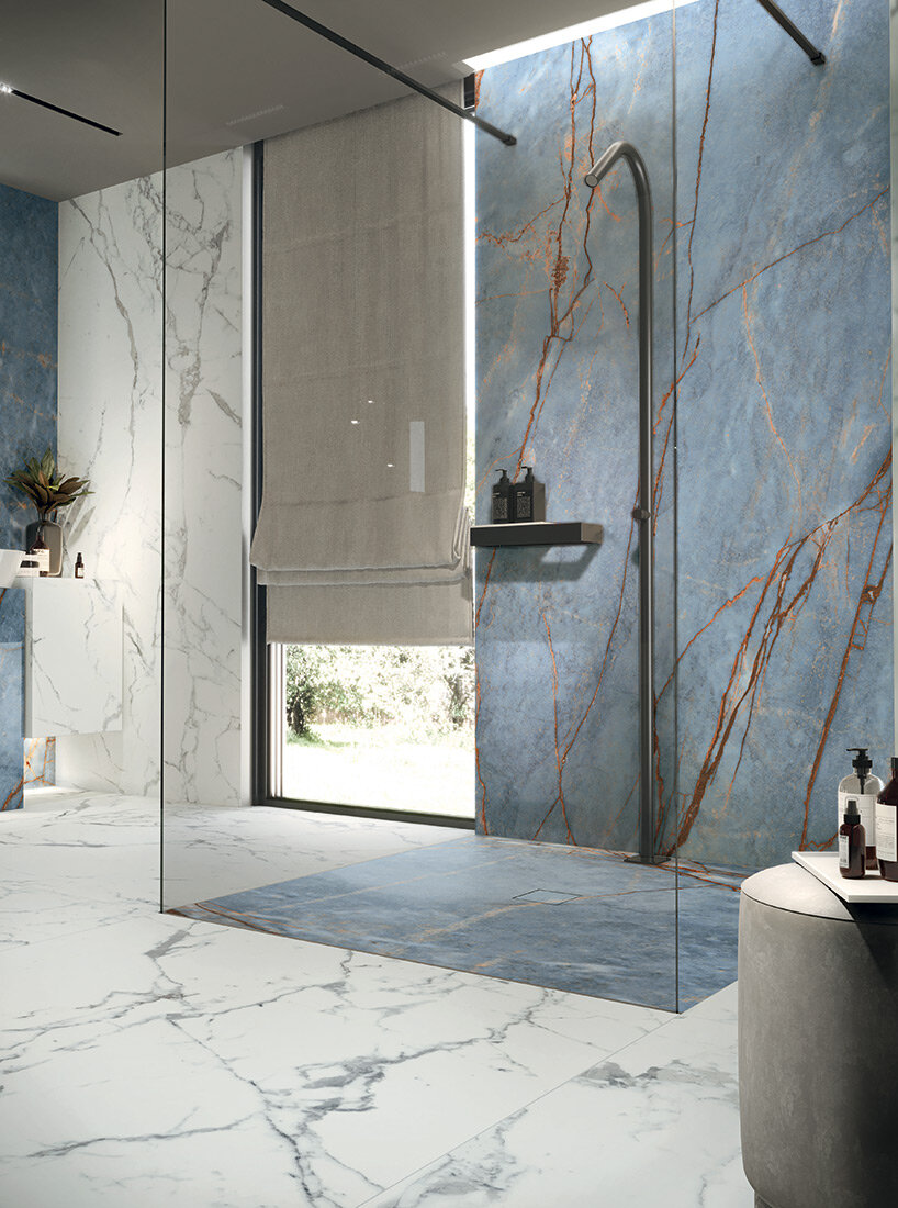 florim's 'heritage luxe' collection exuberates european palace marble divinity