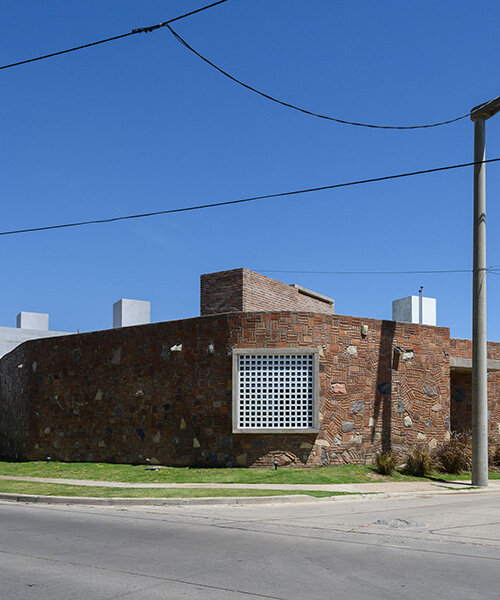 gonzalo viramonte photographs argentinian house with peculiar brick + stone cladding