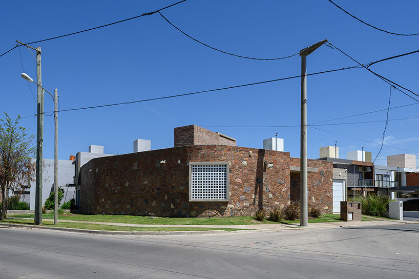 gonzalo viramonte photographs argentinian house with peculiar brick + stone cladding