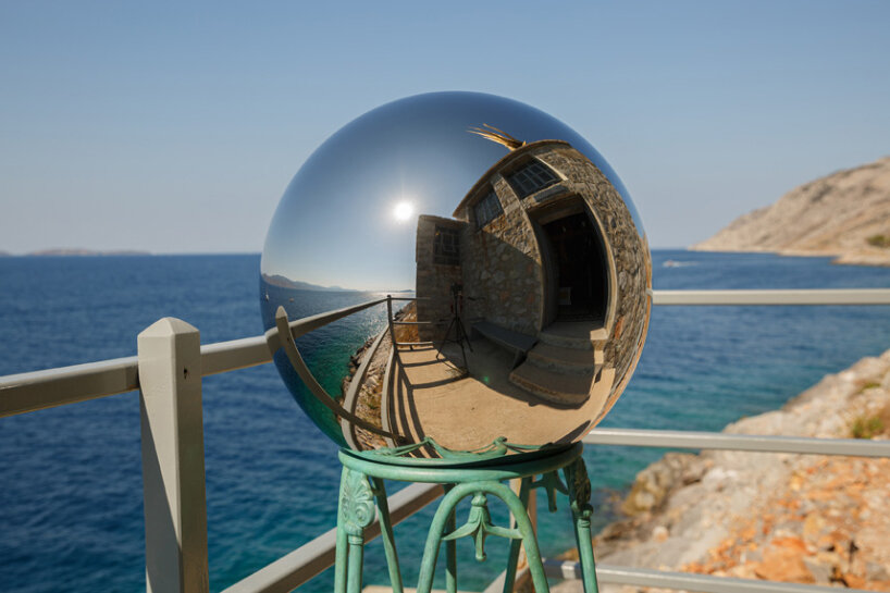 jeff koons transforms DESTE's project space in hydra into a metaphysical temple for apollo