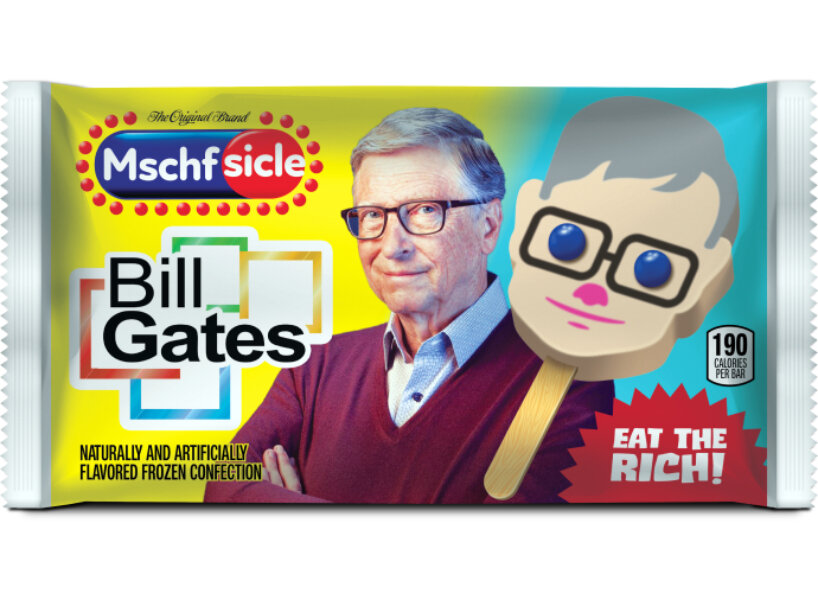 eat your millionaire: MSCHF popsicles designed as the world’s richest people