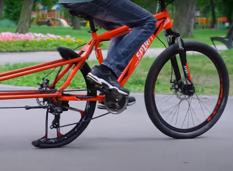 engineer cuts bike wheel into two half wheels to test math equation