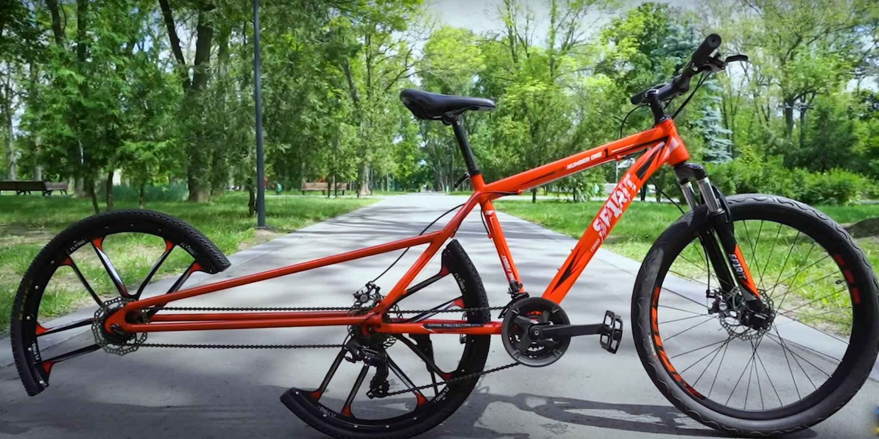 engineer splits back wheel in half to create one of a kind fully