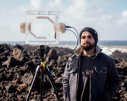 christos voutichtis translates electromagnetic waves into unique 'data landscapes'