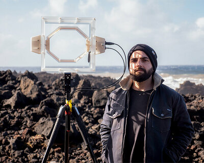 christos voutichtis translates electromagnetic waves into unique 'data landscapes'