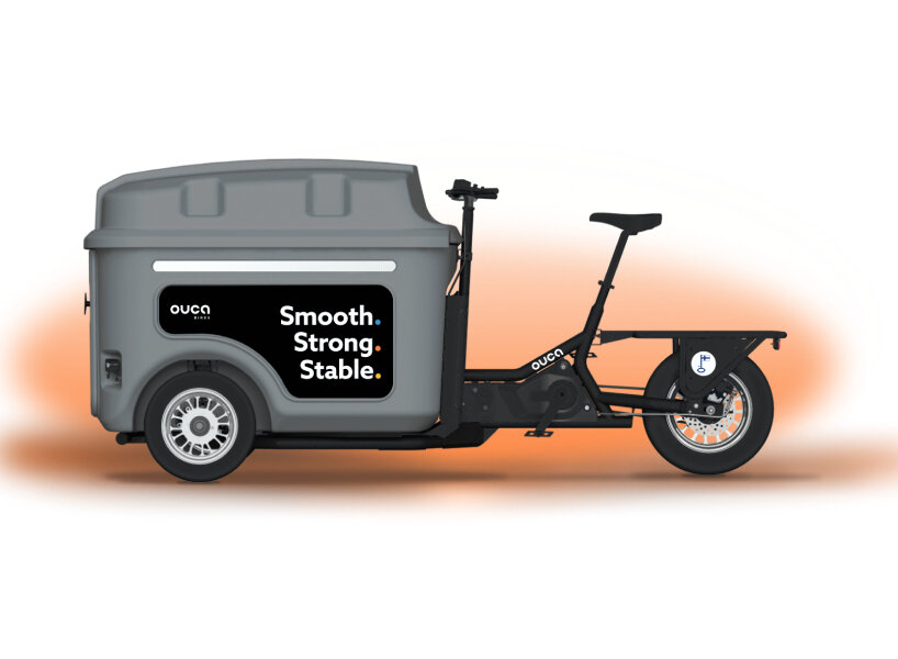 cargo bikes ‘ouca’ can transport goods up to 180 kilos and double as a kiddie bus