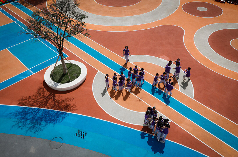 shaped like an infinity symbol, the 'pingli no.3 kindergarten' fosters endless exploration