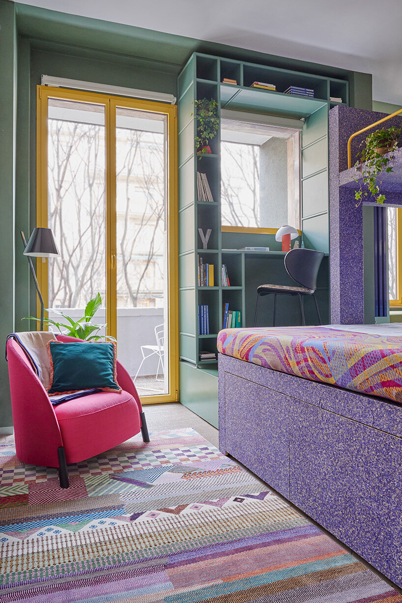 hospitality + creativity come together within vibrant smart POSThome interior in milan