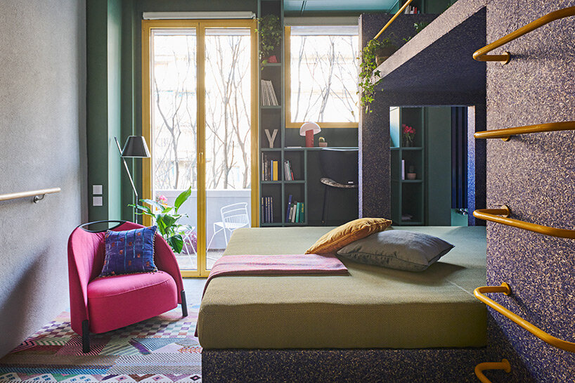 Hospitality + creativity come together within vibrant smart POSThome interior in Milan
