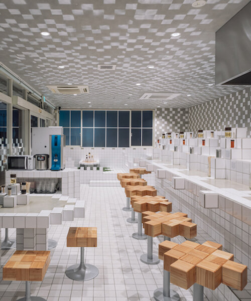 07BEACH completes ramen shop inspired by old video games in okinawa, japan