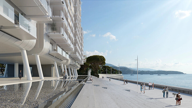 renzo piano to complete luxury residences atop the expanding coastline of monaco