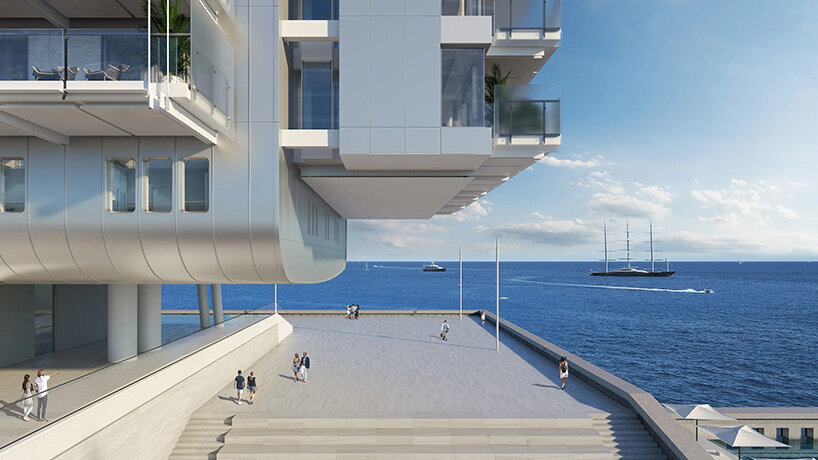 renzo piano to complete luxury residences atop the expanding coastline of monaco