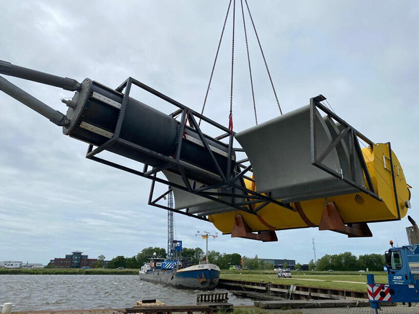 sustainable power company slow mill installs first floating tidal turbine in the netherlands