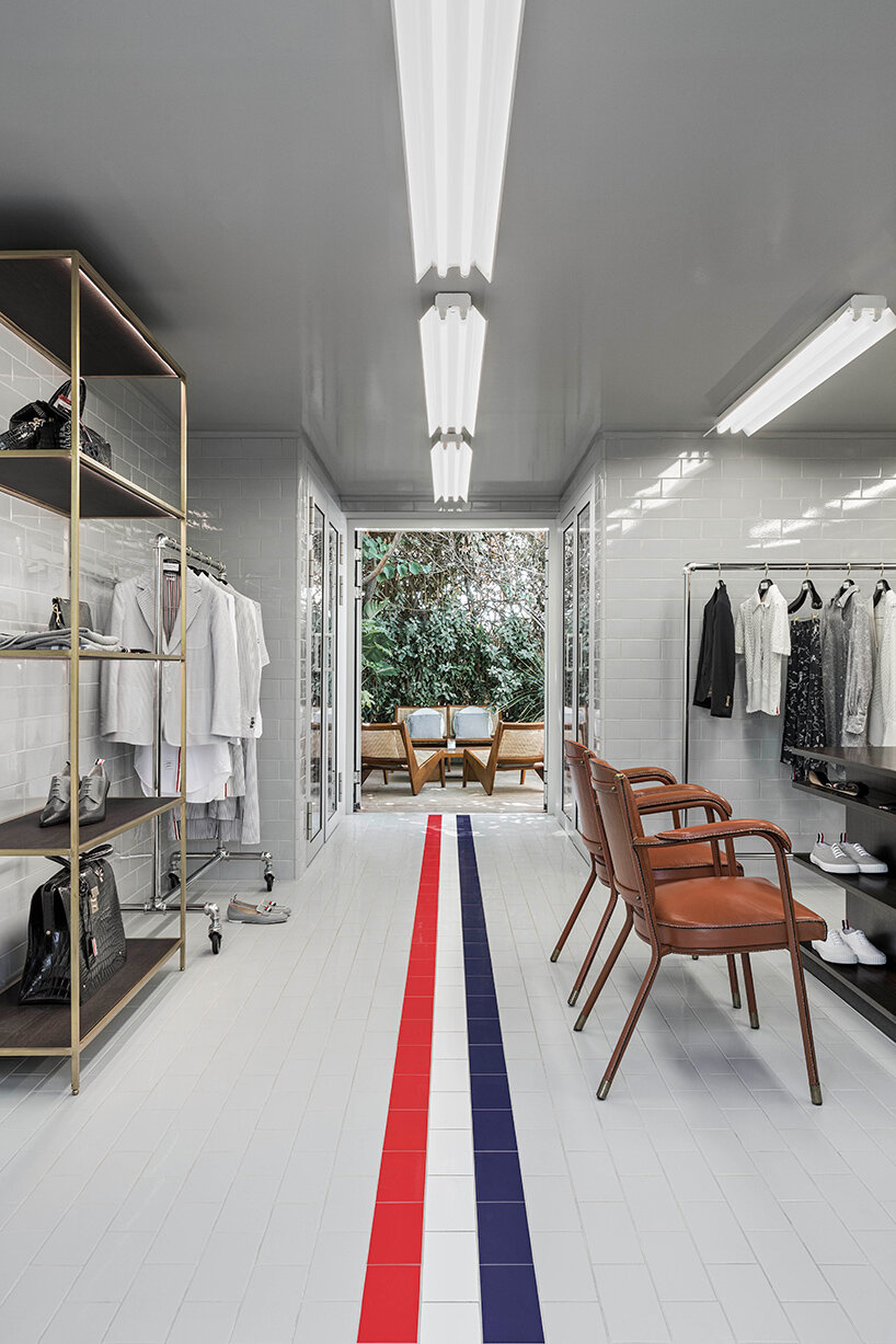 Flavio Albanese Collaborates With Thom Browne on His New Tennis Shop in  Saint-Tropez - Interior Design