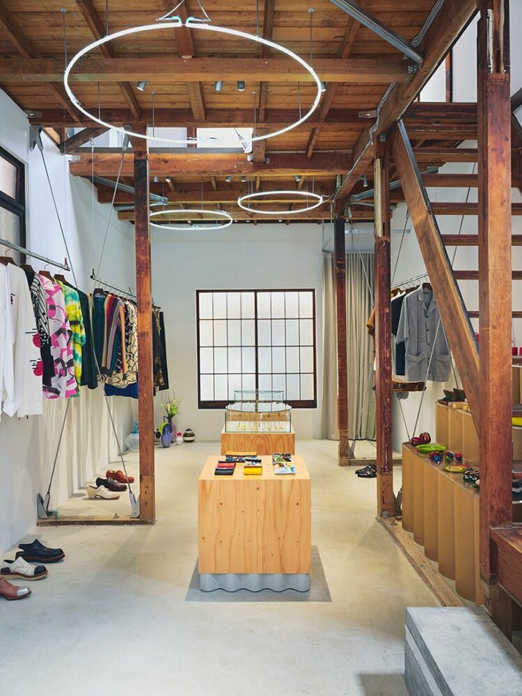 traditional wooden japanese dwelling is transformed into curated apparel store by kii inc