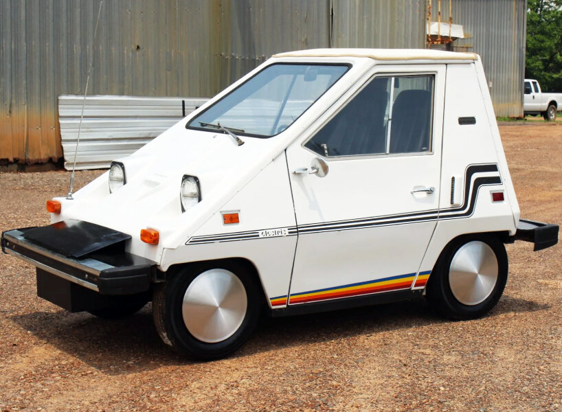electric 1980 comuta-car comes with a six-horsepower motor and multiple batteries