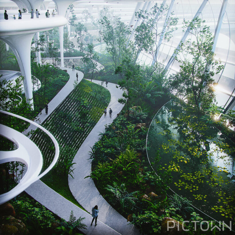 dubai architects envision floating metropolis ‘downtown circle’ around burj khalifa