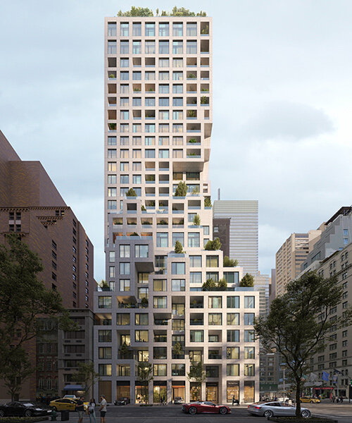 construction begins on ODA's pixelated residential tower on east 57th street, new york