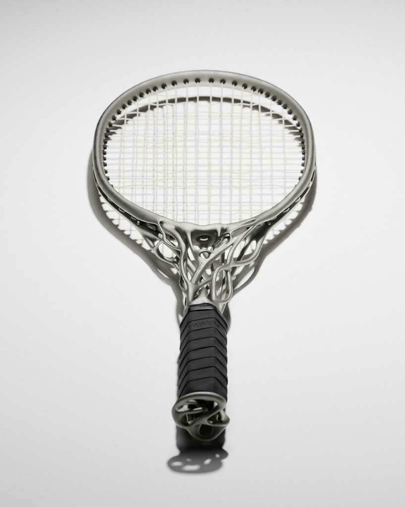 designed by AI, 'hìtëkw' tennis racket is a modern twist to the gear's classic design