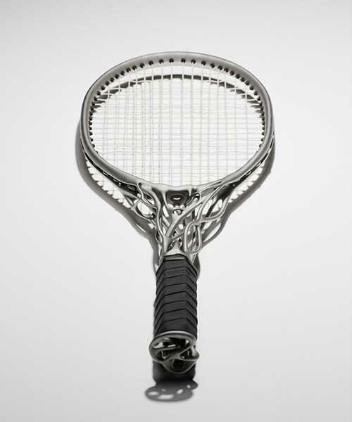 designed by AI, this tennis racket is a modern twist to the classic design