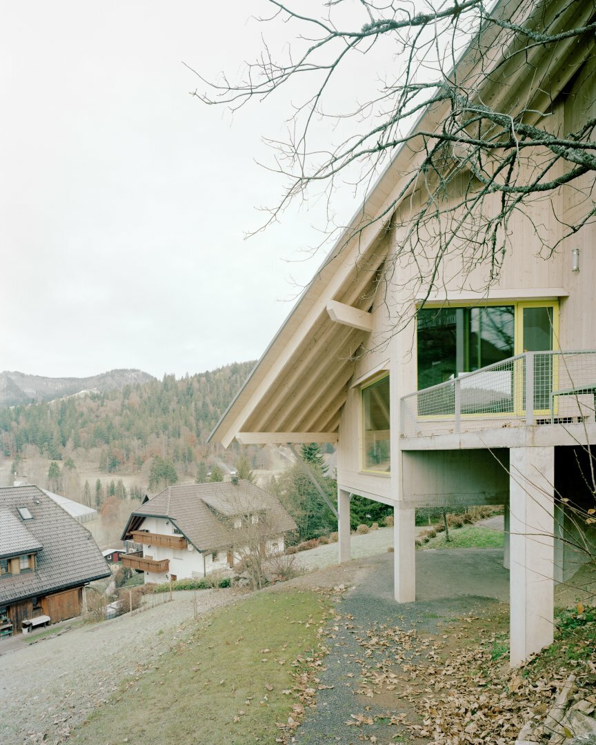 playful 'spatial situations' form wooden vacation house in germany's black forest