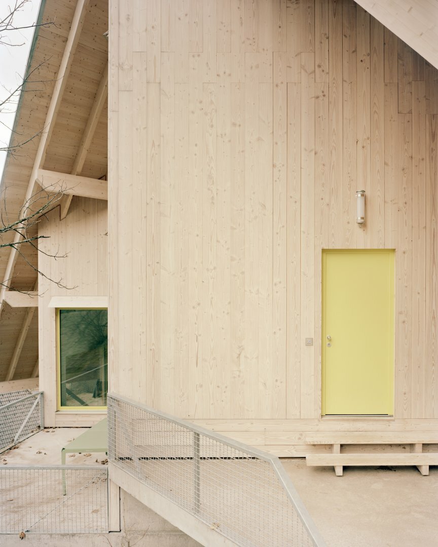 playful 'spatial situations' form wooden vacation house in germany's black forest