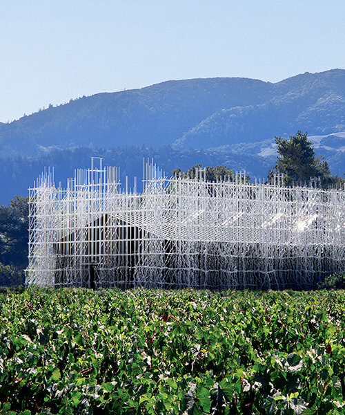 atelier jørgensen's trailside winery is a constructivist abstraction of the napa valley barn