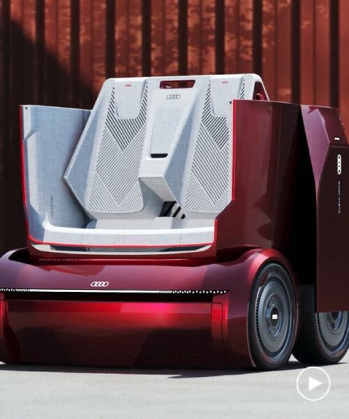 concept 4-seater AUDI vista folds and transforms into a segway for city riding