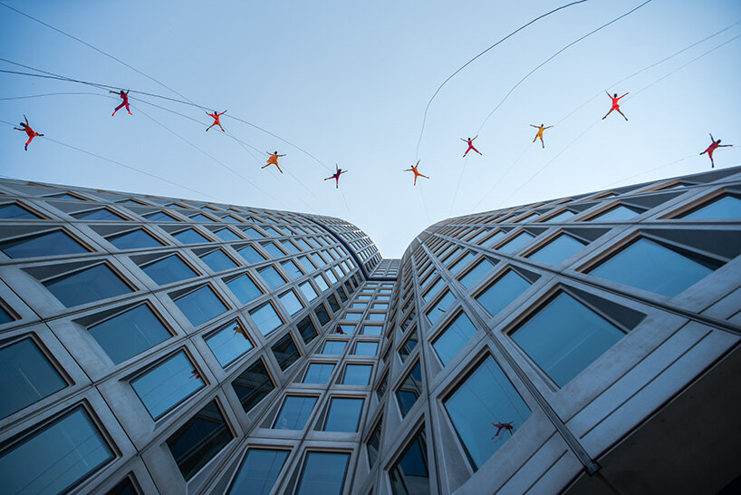 BANDALOOP vertical dancers celebrate BMW headquarters' 50th birthday