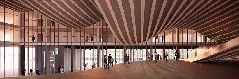bjarke ingels group plans educational campus for denmark's esbjerg island