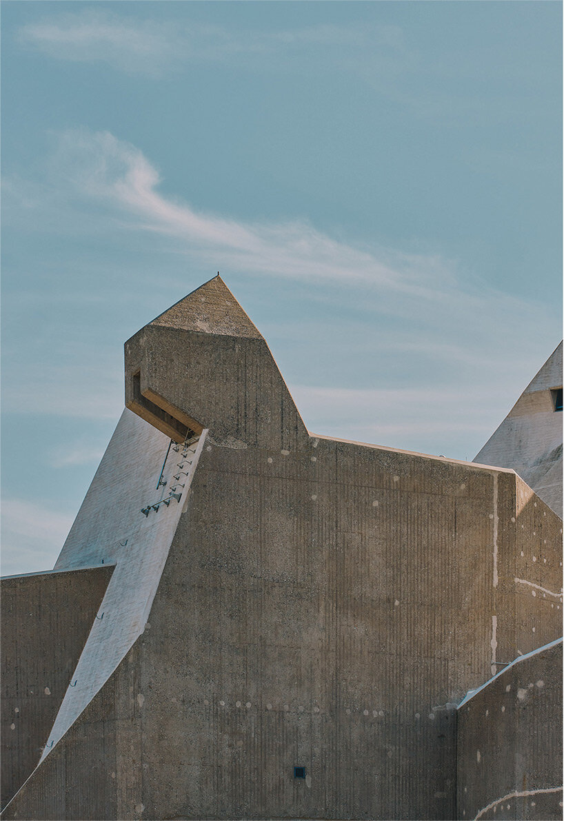 david altrath captures brutalist 'mariendom' church with crystal-like roof in neviges, germany