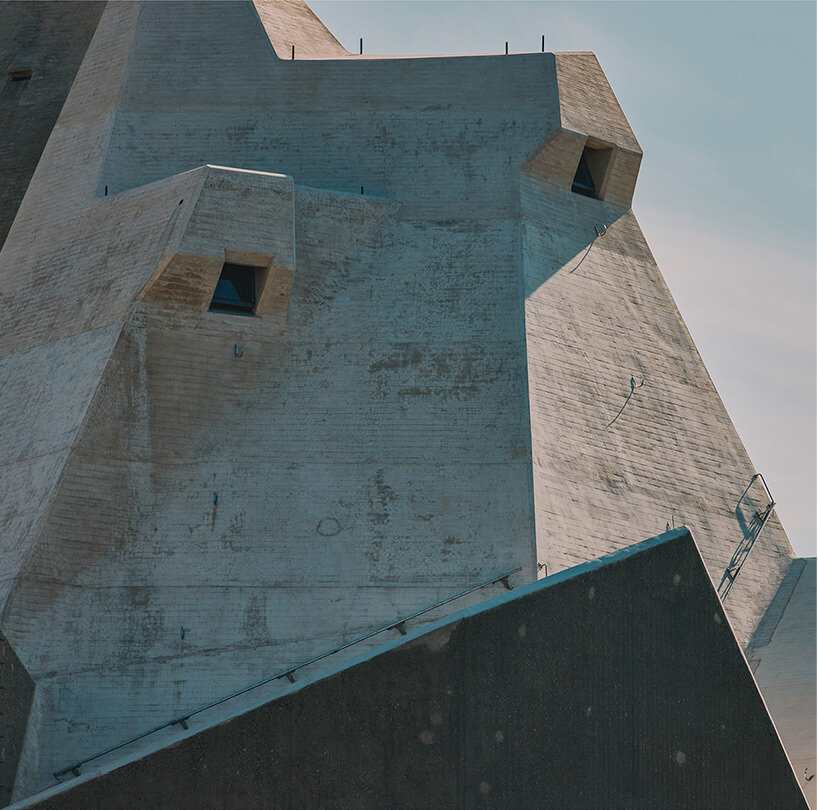 david altrath captures brutalist 'mariendom' church with crystal-like roof in neviges, germany