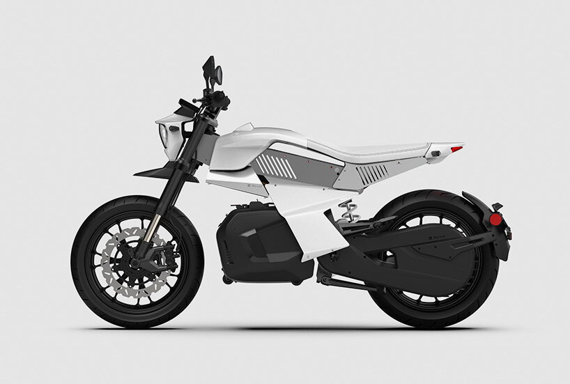 aerospace knowledge + future-forward design meet in ryvid's 'anthem' electric motorcycle