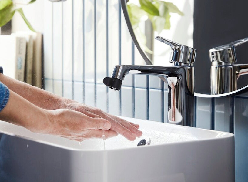 dual-mode IKEA ÅBÄCKEN tap nozzle limits flow to reduce water consumption