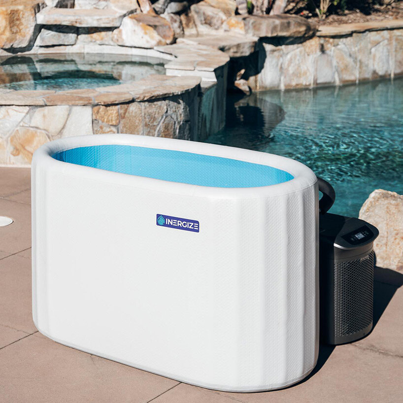 portable 'inergize' plunge tub allows you to take cold therapy with you wherever you go